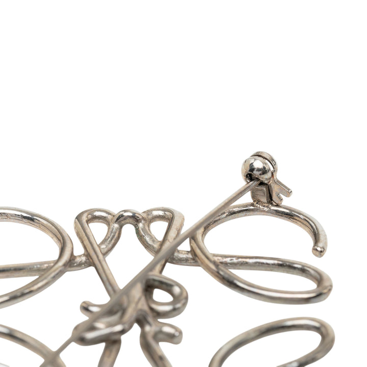 LOEWE Palladium plaqué Anagram Broche