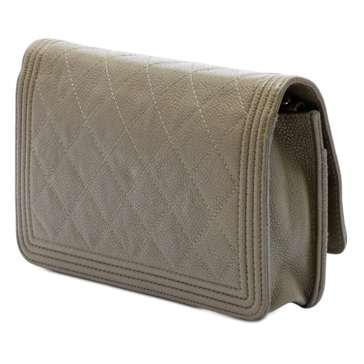 Chanel Matelassé Caviar Boy Wallet on Chain