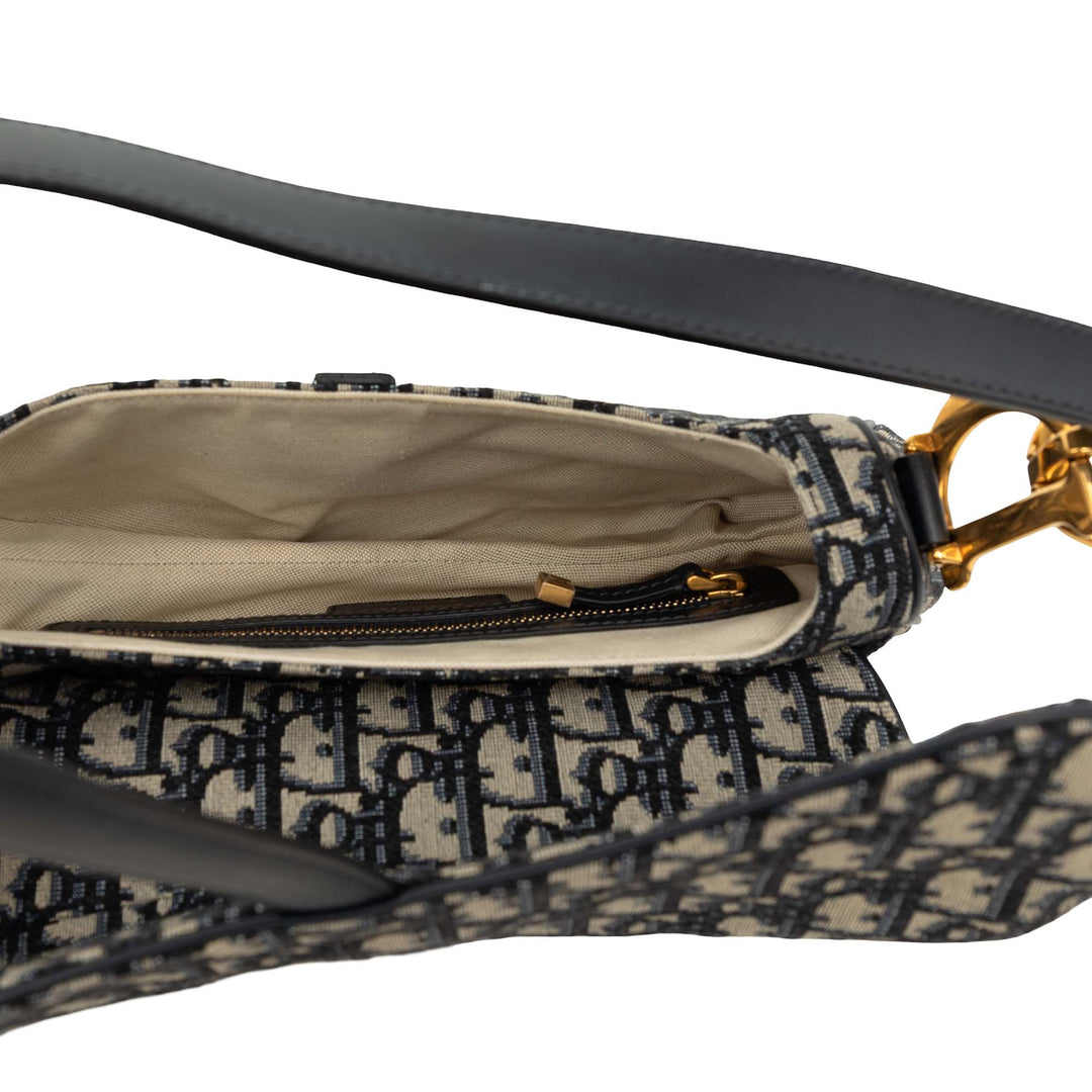 Saddle Sac Oblique Bleu