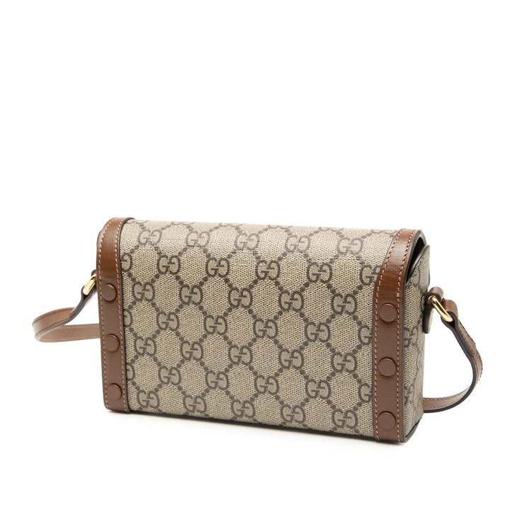 Gucci Mini GG Supreme Horsebit 1955 Sac porté croisé