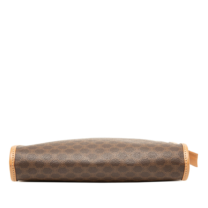 Celine Macadam Pochette Toile enduite Marron – vue 3 – GABY PARIS