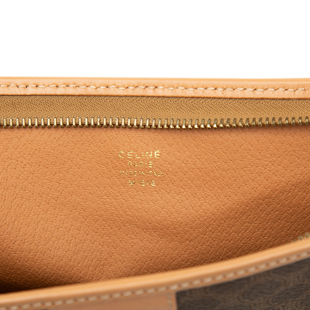Celine Macadam Pochette Toile enduite Marron – vue 5 – GABY PARIS