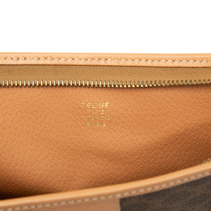 Celine Macadam Pochette Toile enduite Marron – vue 5 – GABY PARIS