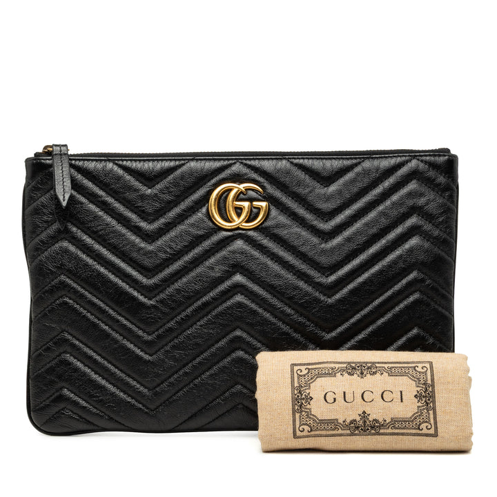Gucci GG Marmont Matelasse Cuir Pochette
