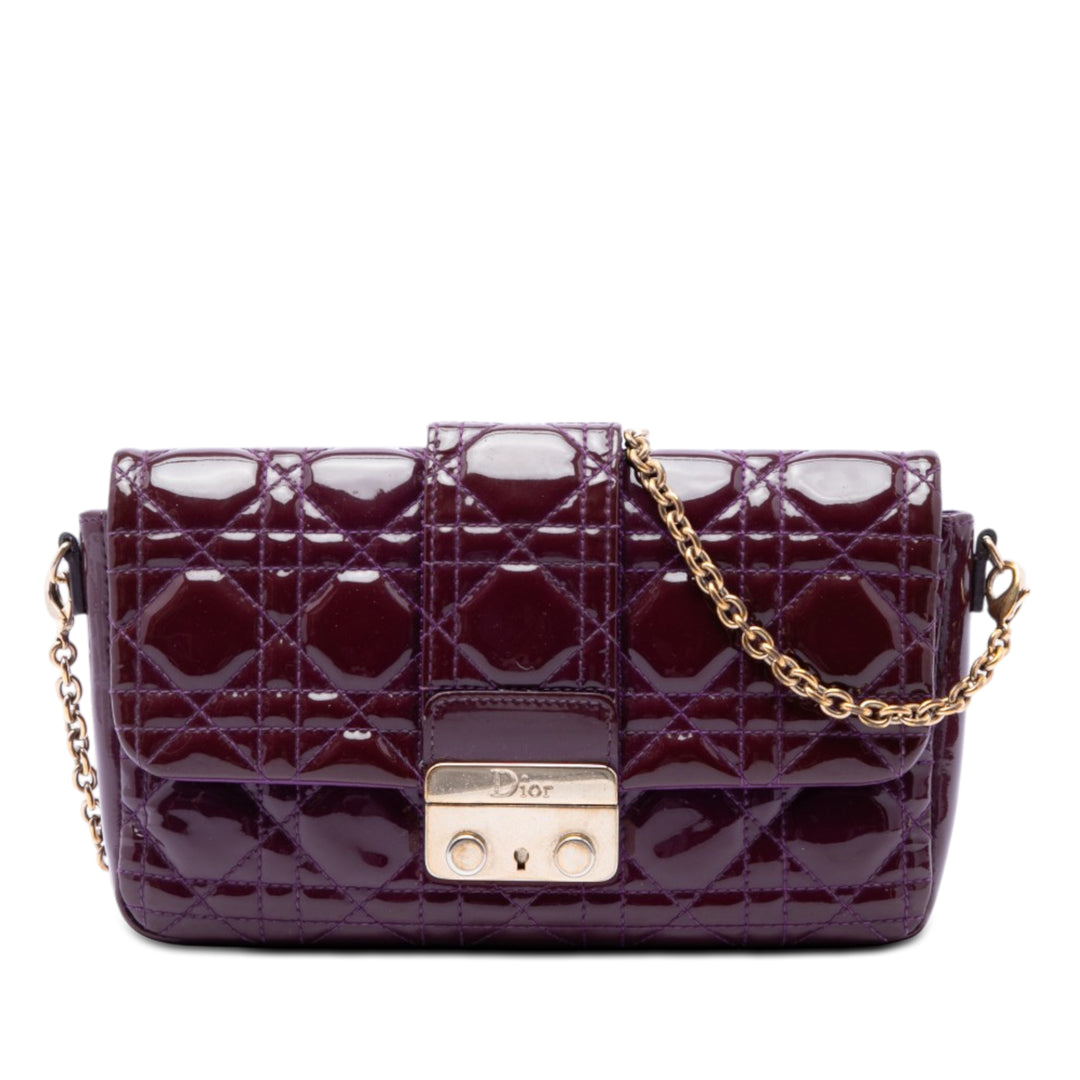 Cannage New Lock Pochette Sac Violet
