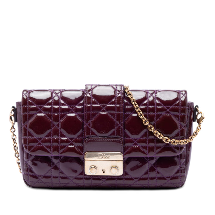 Cannage New Lock Pochette Sac Violet