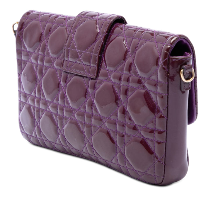 Cannage New Lock Pochette Sac Violet