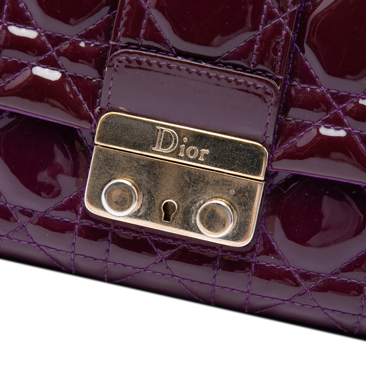 Cannage New Lock Pochette Sac Violet