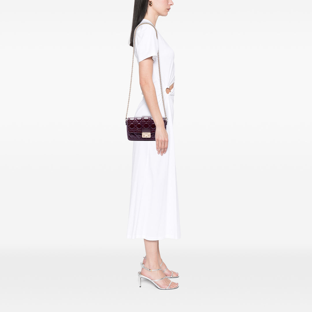 Cannage New Lock Pochette Sac Violet