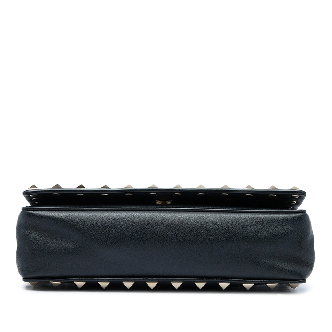Valentino Sac bandoulière Rockstud Wallet on Chain Cuir de veau Noir – vue 3 – GABY PARIS