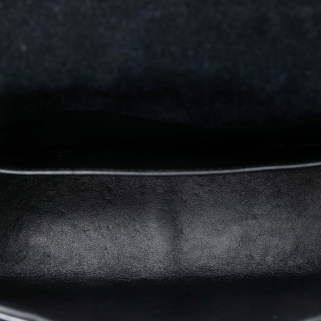 Saint Laurent Large Cuir verni Vicky Sac porté croisé