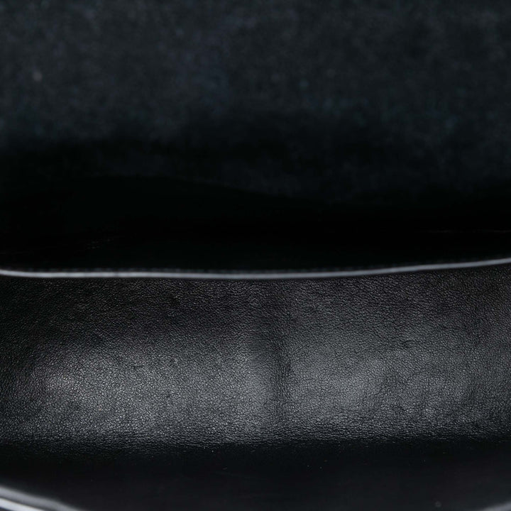 Saint Laurent Large Cuir verni Vicky Sac porté croisé