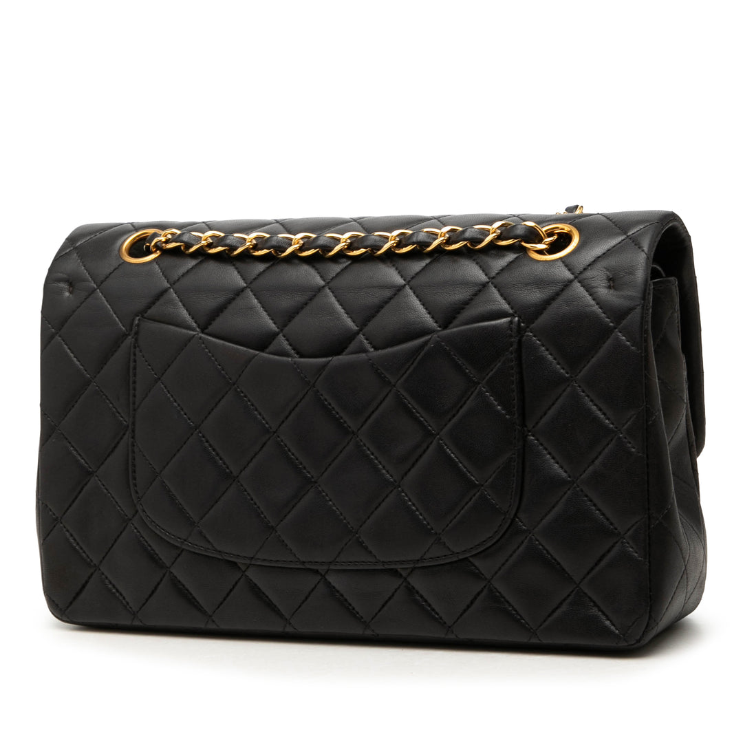 Chanel Classic Double rabat Moyen Cuir d'agneau Noir – vue 2 – GABY PARIS