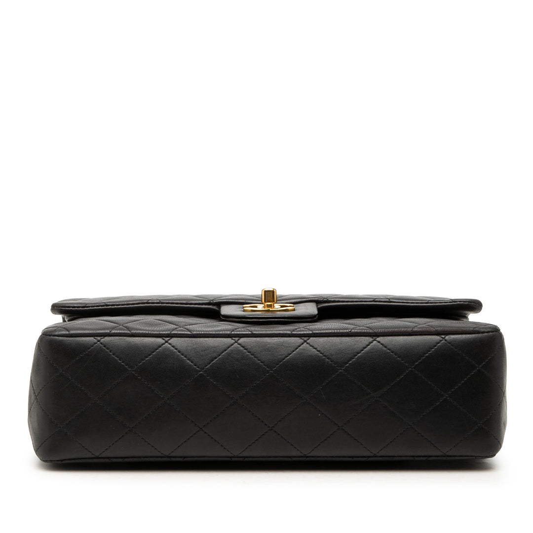 Chanel Classic Double rabat Moyen Cuir d'agneau Noir – vue 3 – GABY PARIS