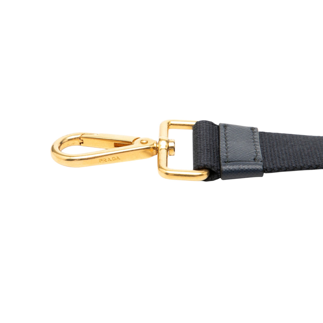 Prada Canapa Toile Adjustable Shoulder Strap
