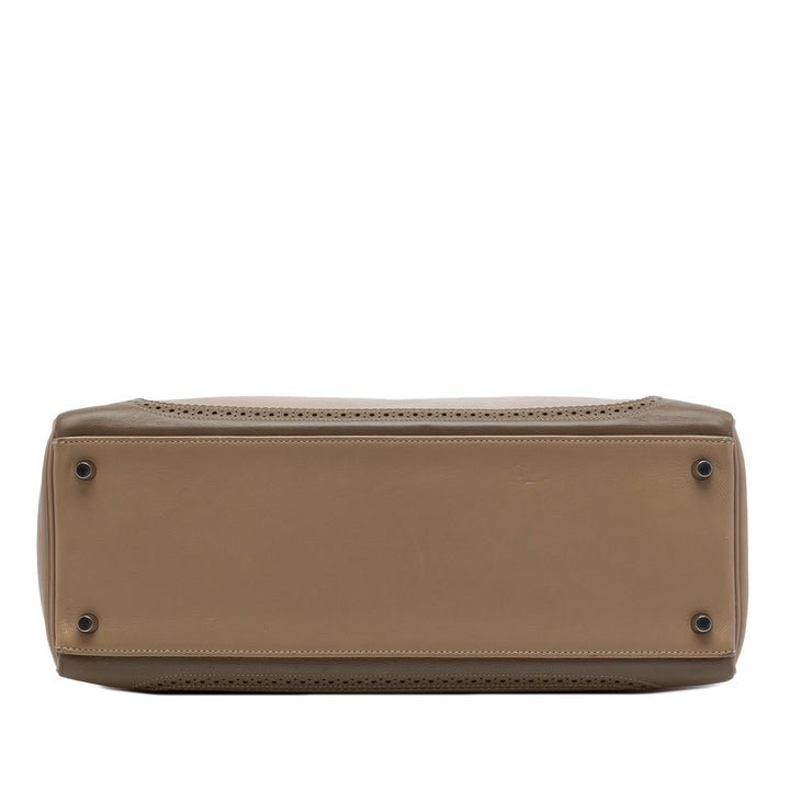 Hermès Sac à main Ghillies Kelly II Retourne 35 Swift Beige – vue 3 – GABY PARIS