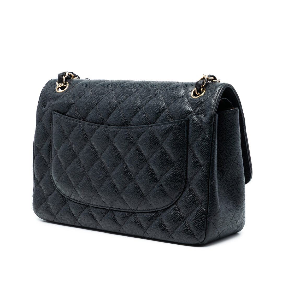 Chanel Jumbo Classic Caviar Double rabat