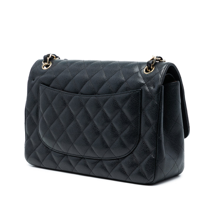 Chanel Jumbo Classic Caviar Double rabat
