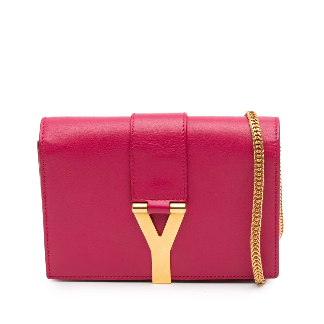 Mini Smooth Calfskin Chyc Crossbody Pink - Gaby Paris