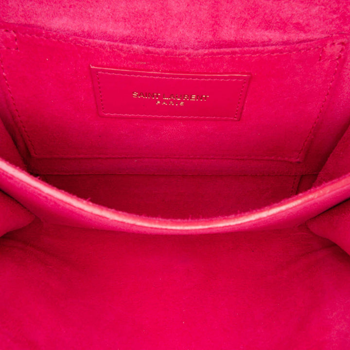 Mini Smooth Calfskin Chyc Crossbody Pink - Gaby Paris
