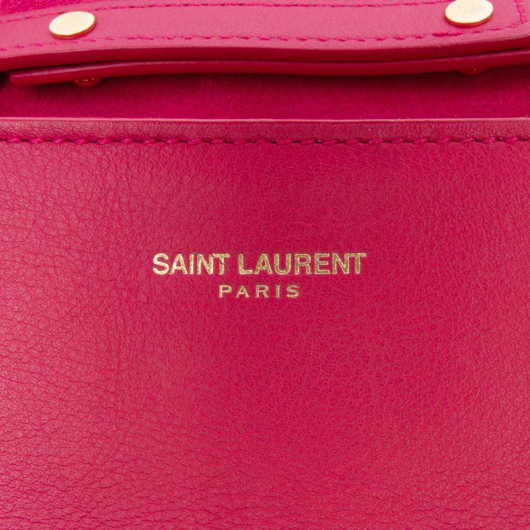 Mini Smooth Calfskin Chyc Crossbody Pink - Gaby Paris