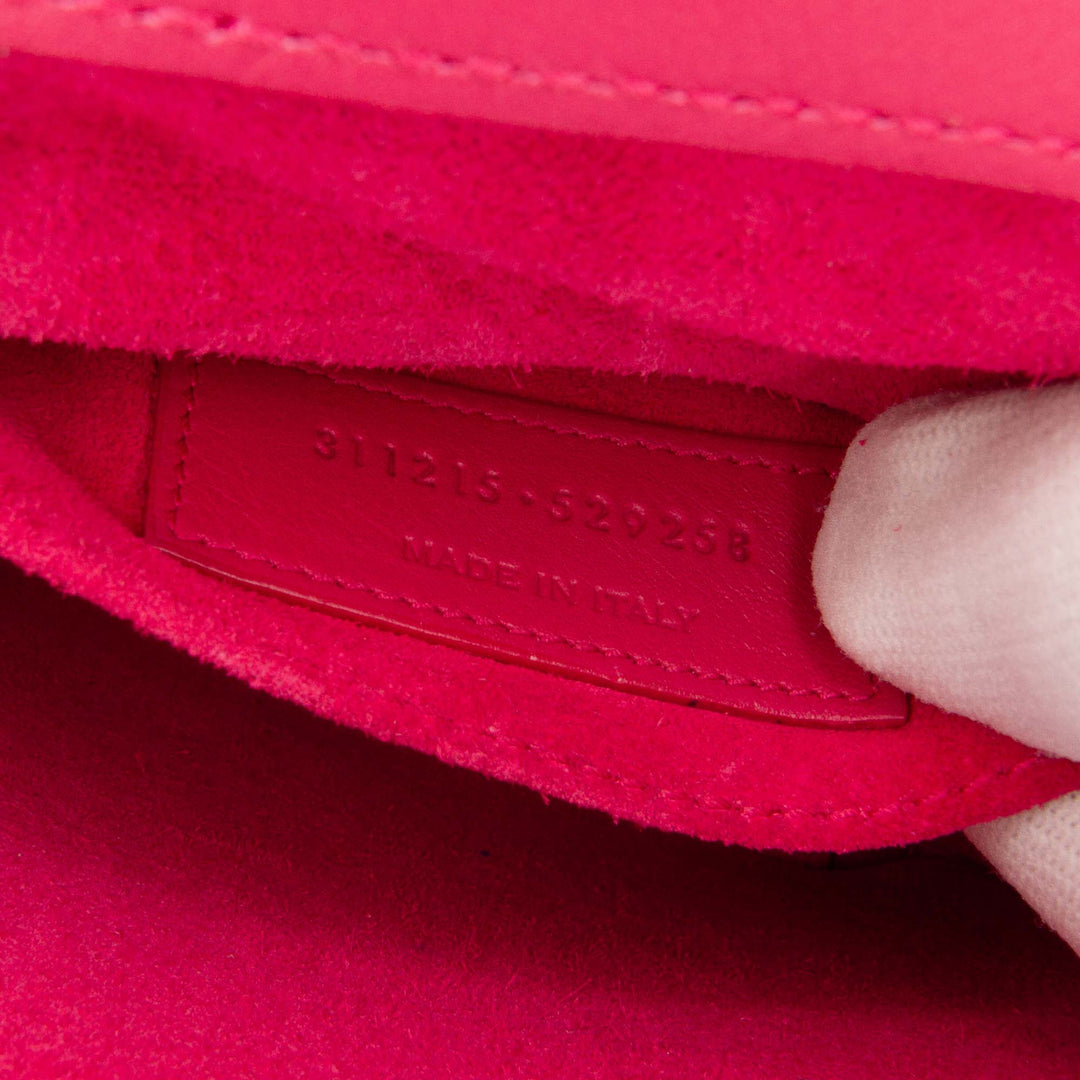 Mini Smooth Calfskin Chyc Crossbody Pink - Gaby Paris