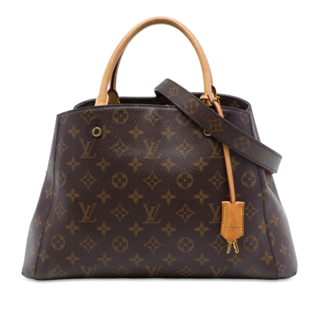 Louis Vuitton Montaigne MM Monogram Marron – vue principale – GABY PARIS