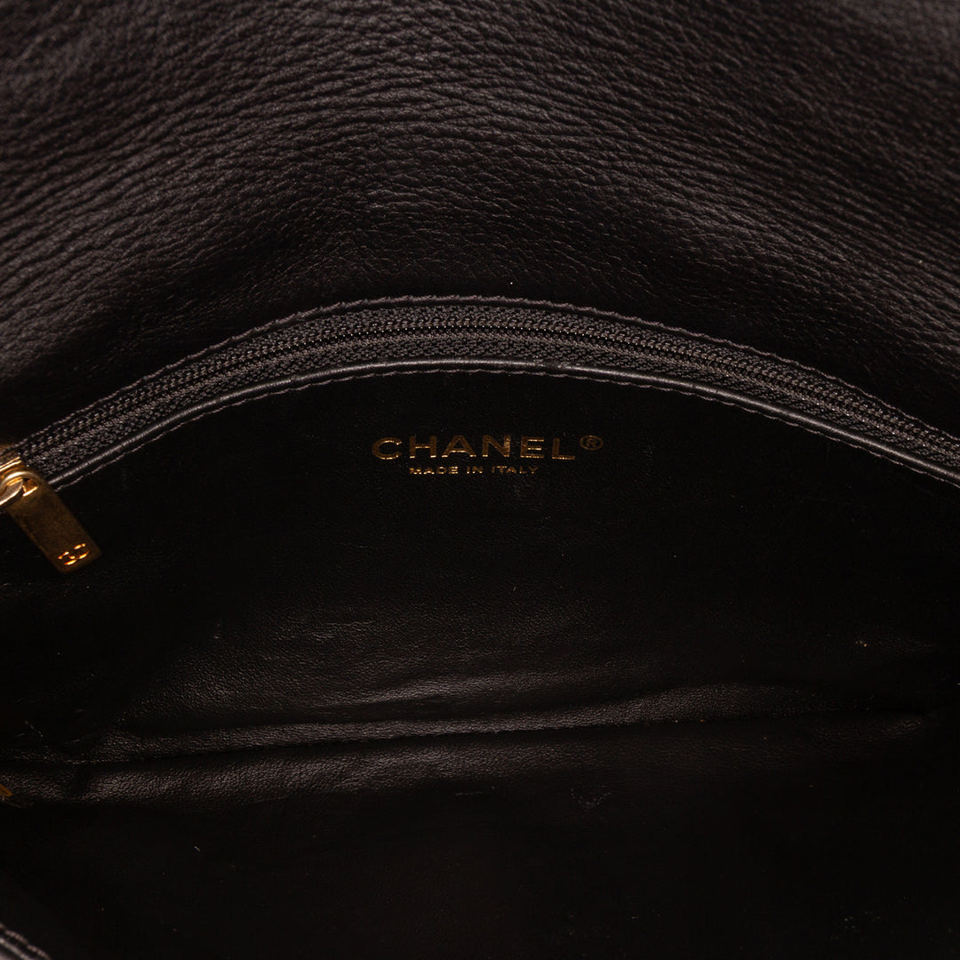 Chanel Quilted Cuir d’agneau Leather Pochette Noir – GABY PARIS Authentique