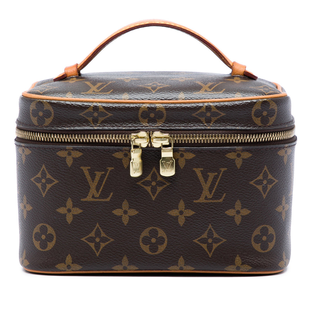 Nice Vanity Mini Monogram Marron