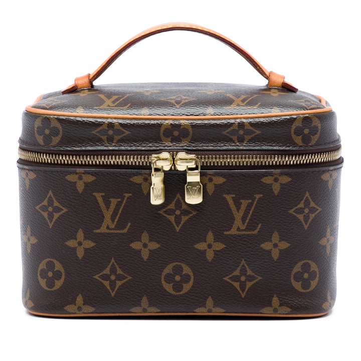 Nice Vanity Mini Monogram Marron