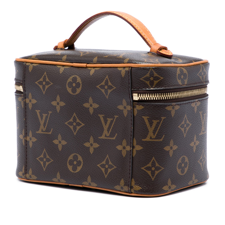 Nice Vanity Mini Monogram Marron