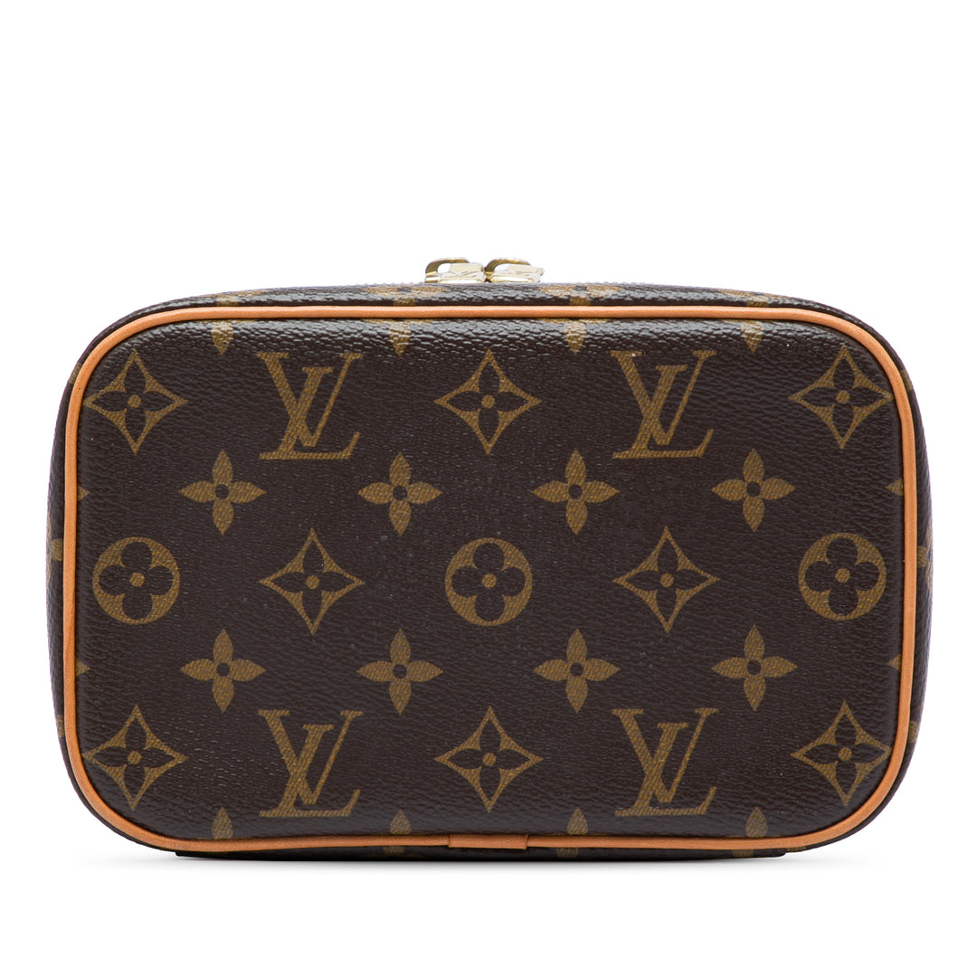 Nice Vanity Mini Monogram Marron