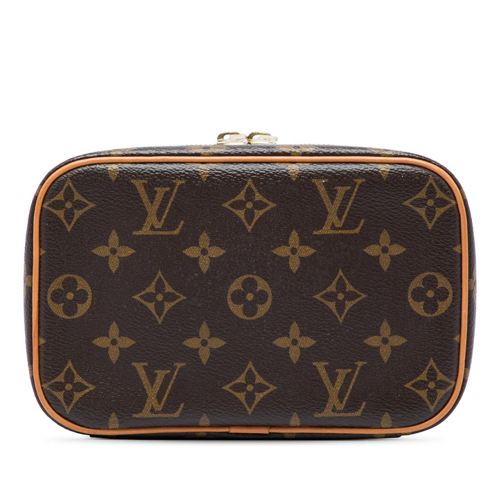Nice Vanity Mini Monogram Marron
