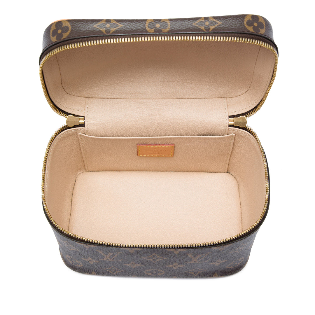Nice Vanity Mini Monogram Marron