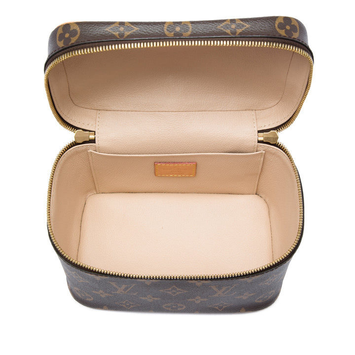 Nice Vanity Mini Monogram Marron