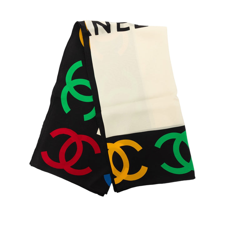 CC Logo Imprimé Foulard 90 Marron