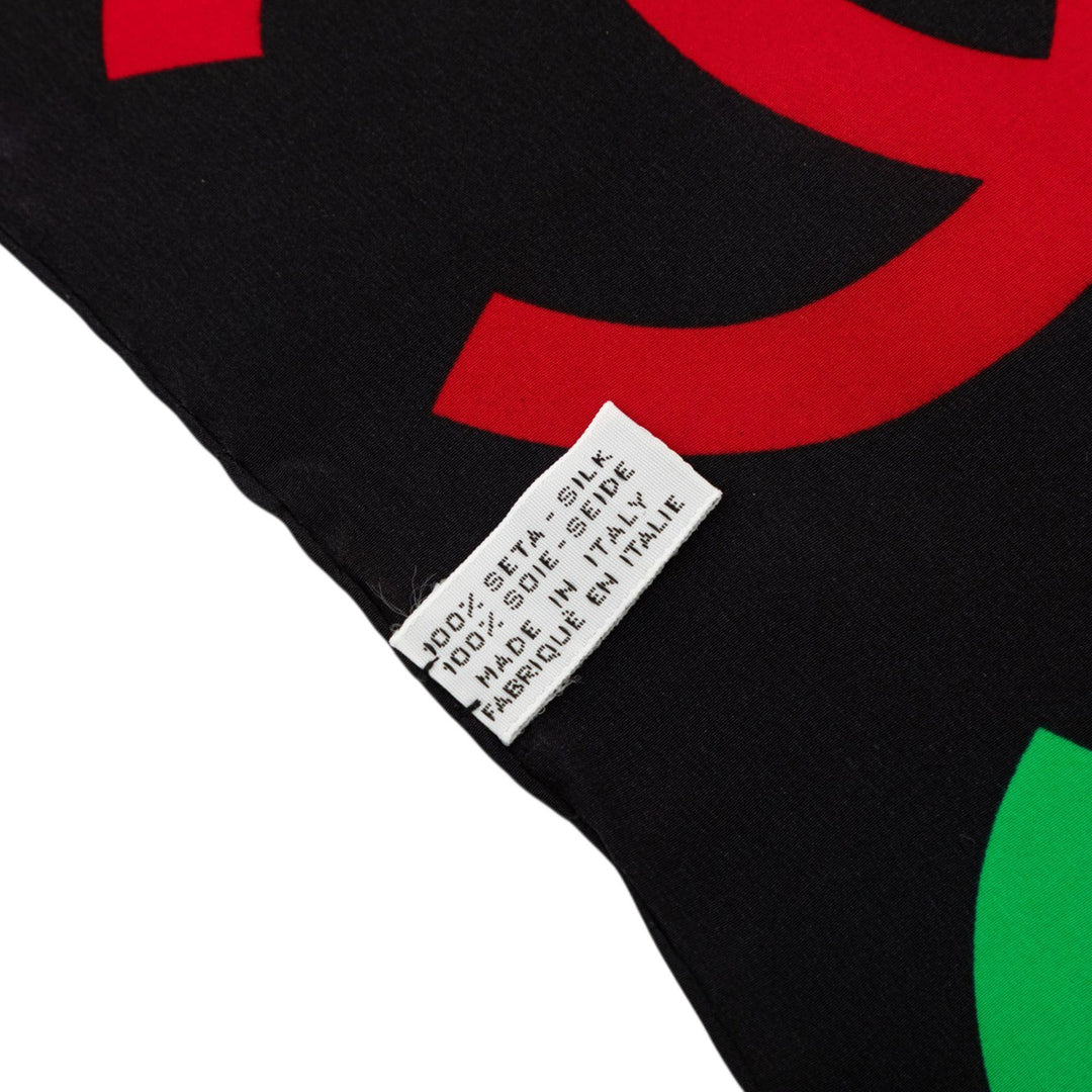 CC Logo Imprimé Foulard 90 Marron