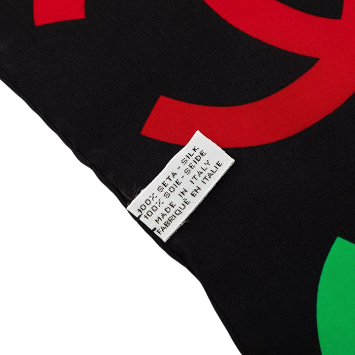 CC Logo Imprimé Foulard 90 Marron