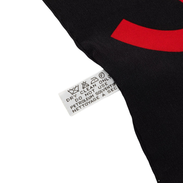 CC Logo Imprimé Foulard 90 Marron
