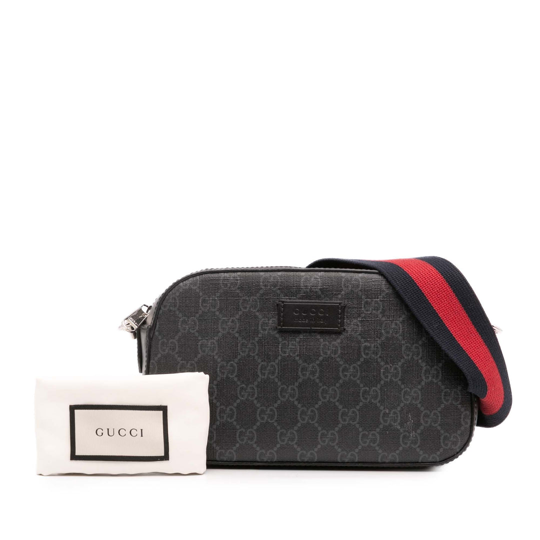 GG Supreme Web Crossbody Black - Gaby Paris