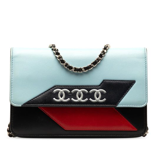 Airline Wallet on Chain Blue - Gaby Paris