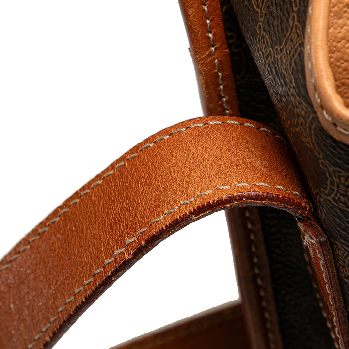 Macadam Coated Canvas Crossbody Brown - Gaby Paris