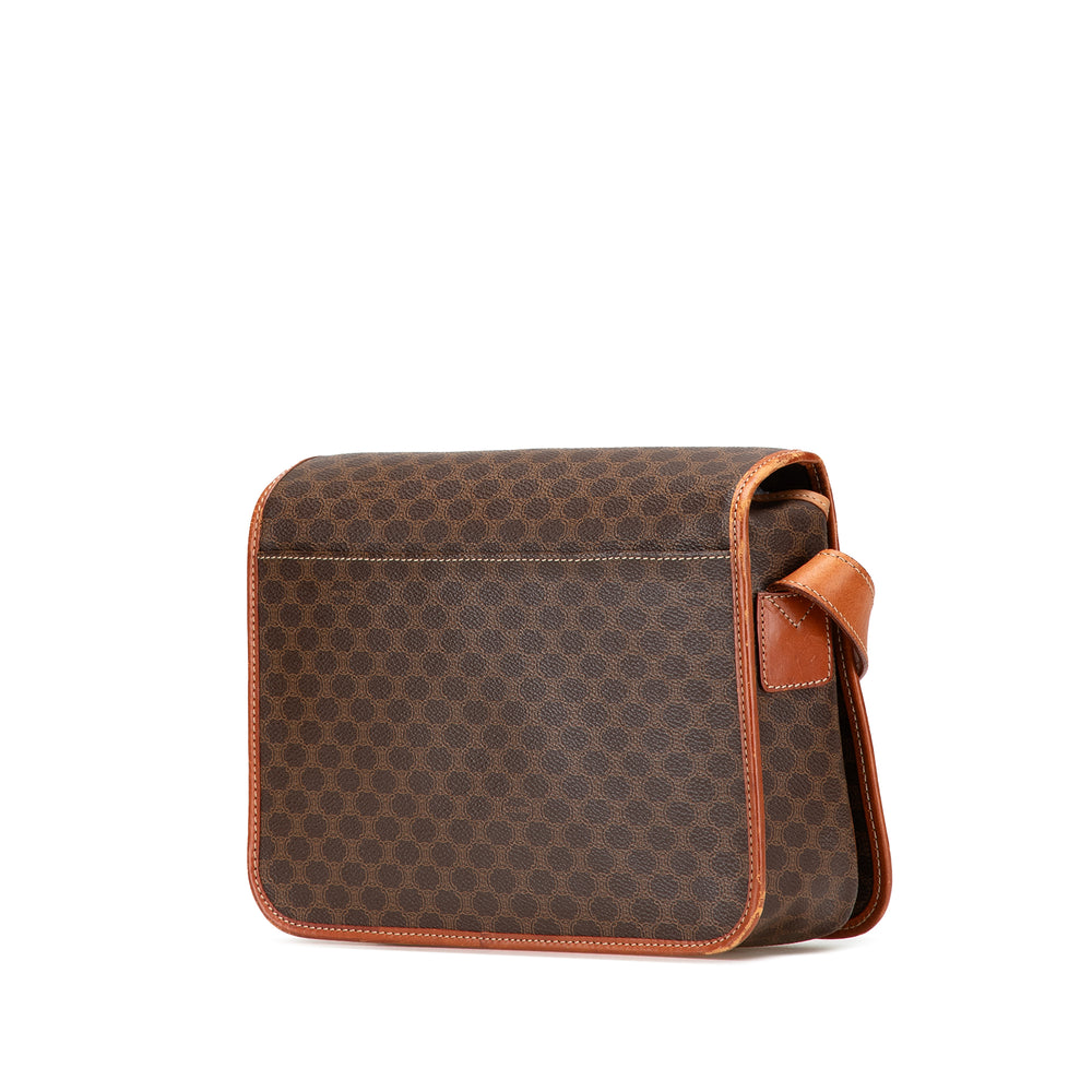 Macadam Coated Canvas Crossbody Brown - Gaby Paris