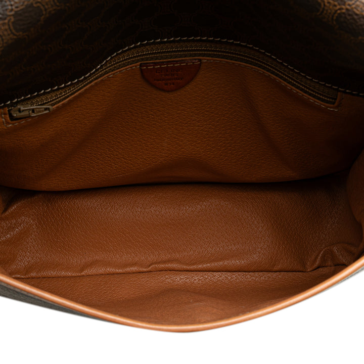 Macadam Coated Canvas Crossbody Brown - Gaby Paris