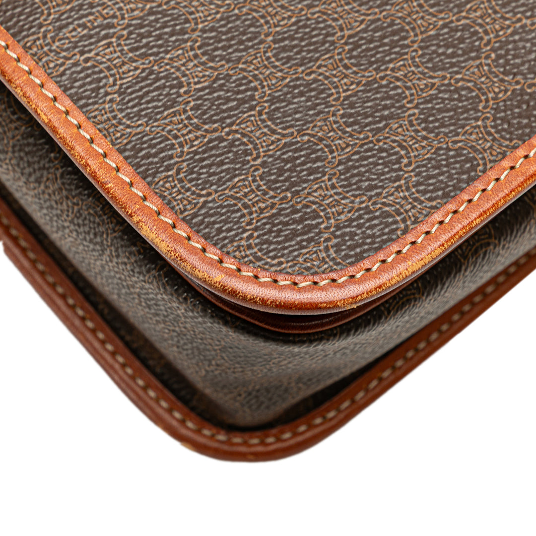Macadam Coated Canvas Crossbody Brown - Gaby Paris