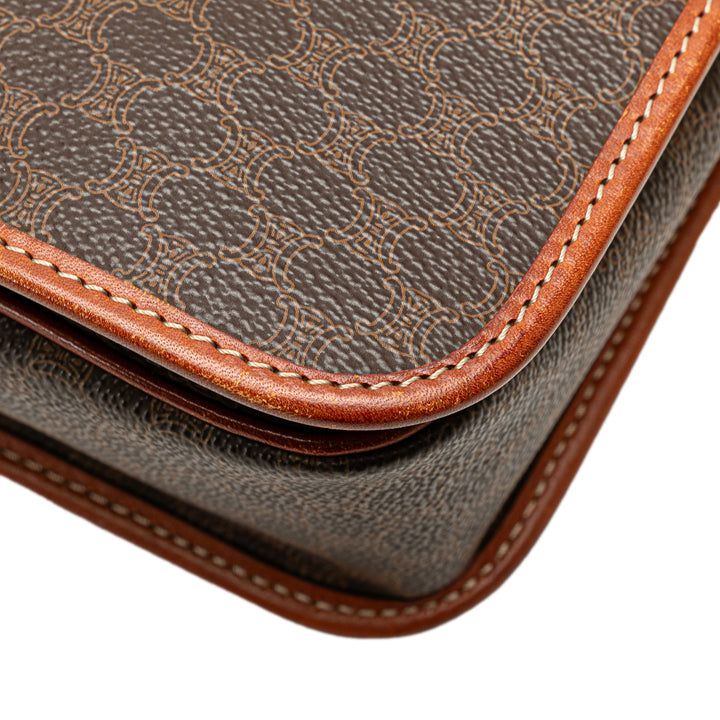 Macadam Coated Canvas Crossbody Brown - Gaby Paris