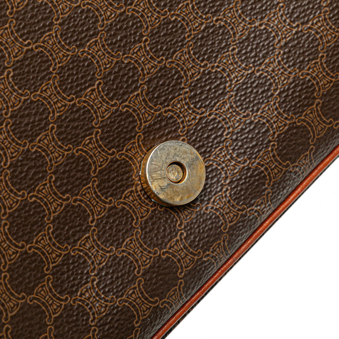 Macadam Coated Canvas Crossbody Brown - Gaby Paris