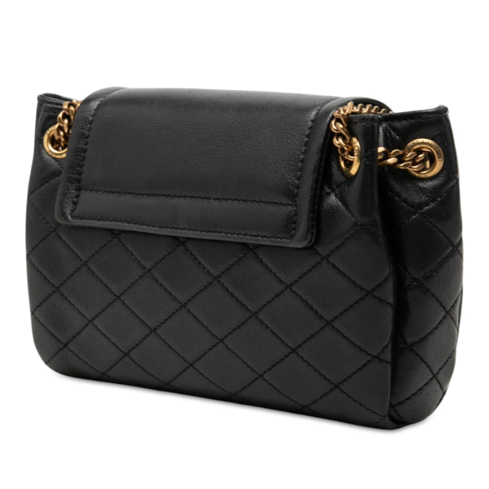 Saint Laurent Matelassé Nolita Sac Mini Cuir d'agneau Noir – vue 2 – GABY PARIS