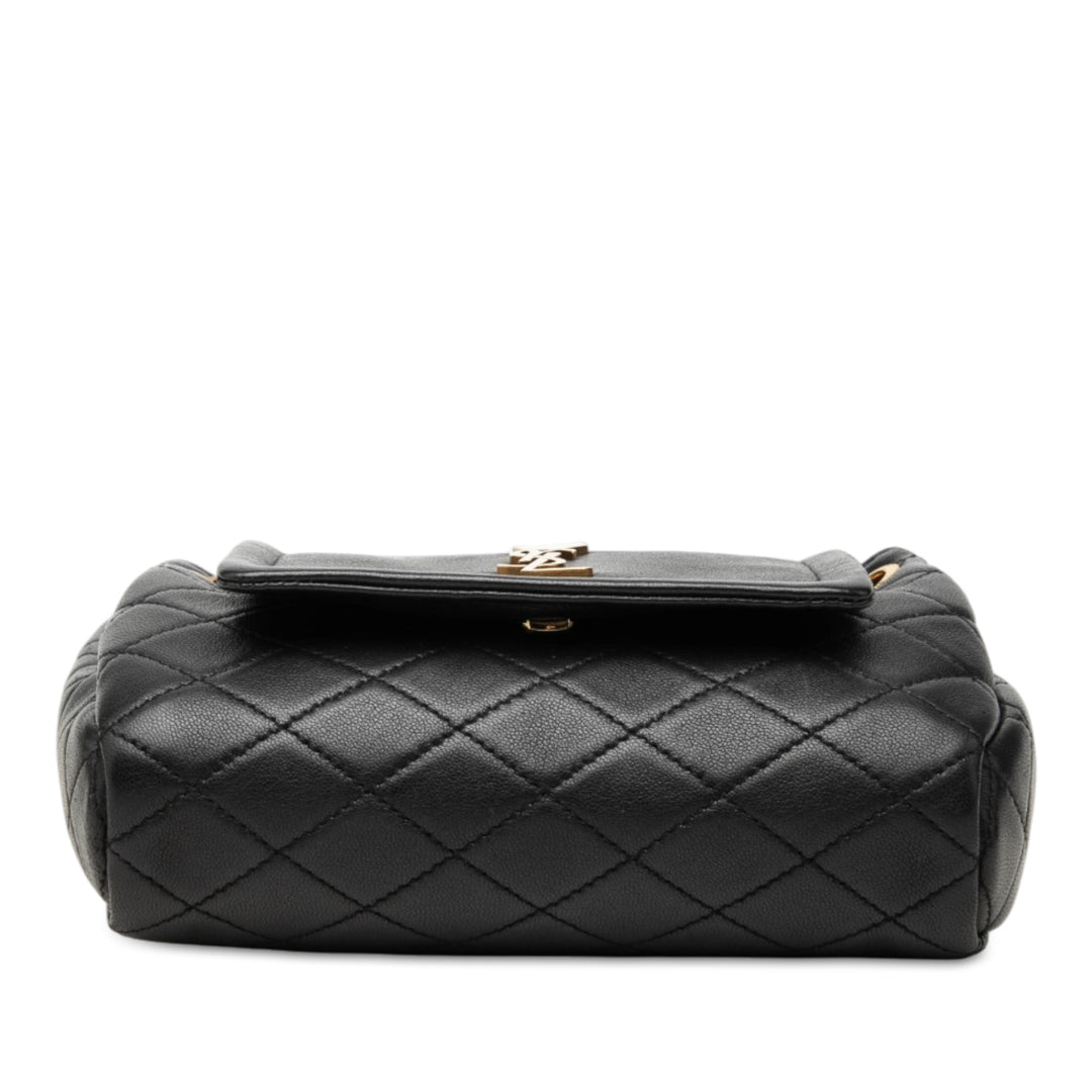 Saint Laurent Matelassé Nolita Sac Mini Cuir d'agneau Noir – vue 3 – GABY PARIS
