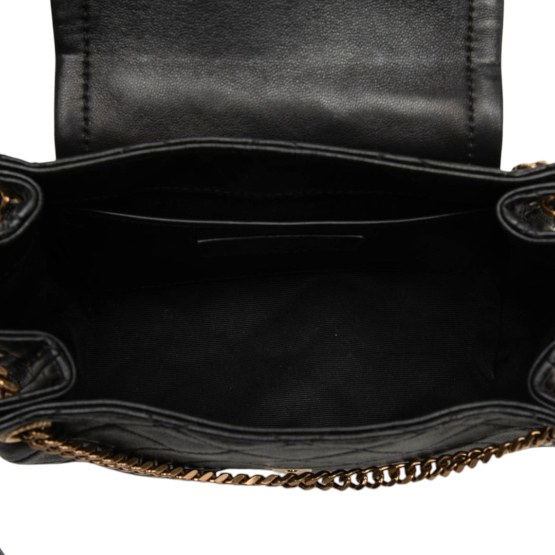Saint Laurent Matelassé Nolita Sac Mini Cuir d'agneau Noir – vue 4 – GABY PARIS